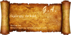 György Arkád névjegykártya